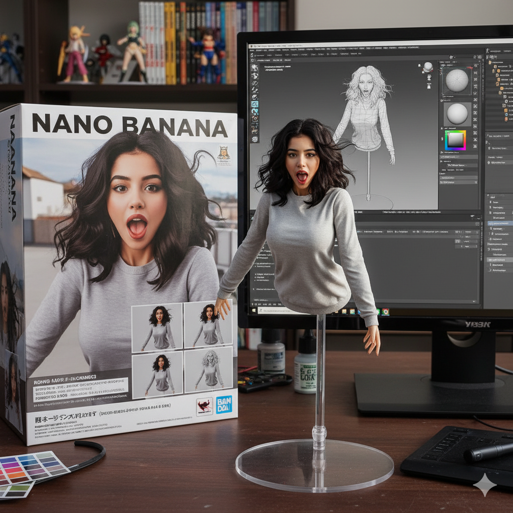 NOVA TREND NANO BANANA 3D MODEL FIGURE – COMO FAZER PROMPT - Tutoriais ...